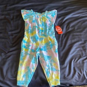 Wonder Nation toddler girl tie dye romper great for spring and summer bran new